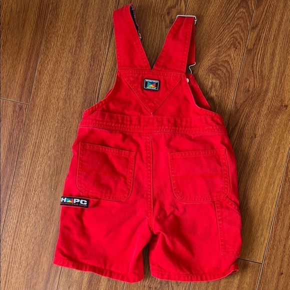 Vintage Beverly Hills Polo Club Red Kids Overalls - Picture 4 of 6